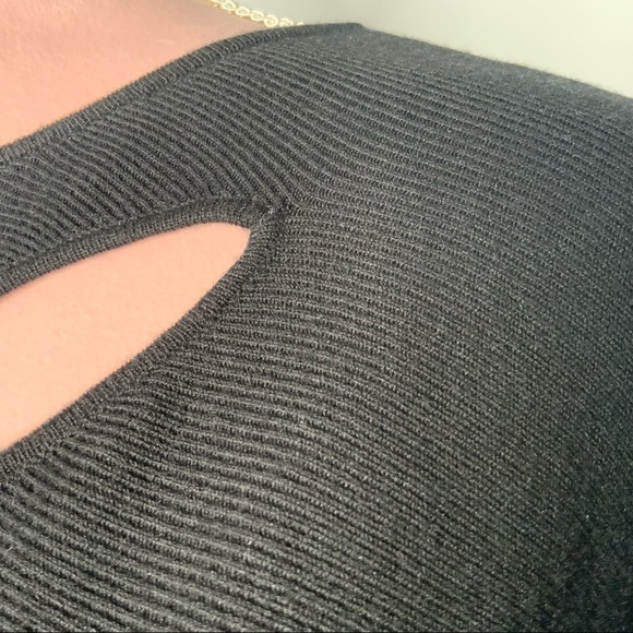 Maje black‎ cut-out sweater. - Picture 6 of 10